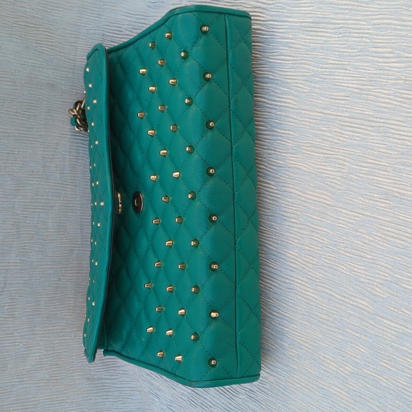 Rebecca Minkoff Teal Quilted Chain Strap Bag - Picture 9 of 13